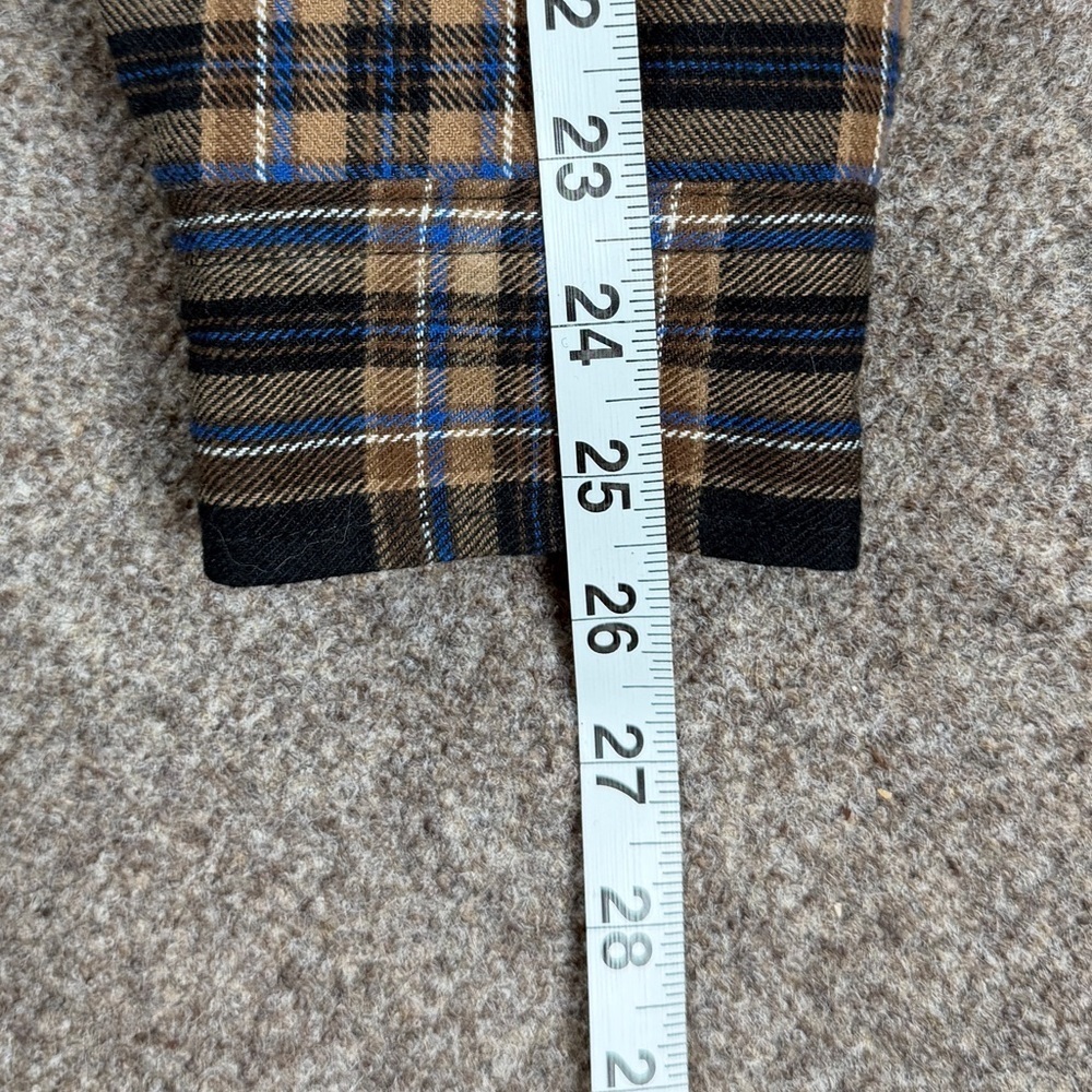 Weatherproof Plaid Fleece Sherpa Fur Lined Button Up Shirt Jacket Mens M Shacket - Picture 9 of 13